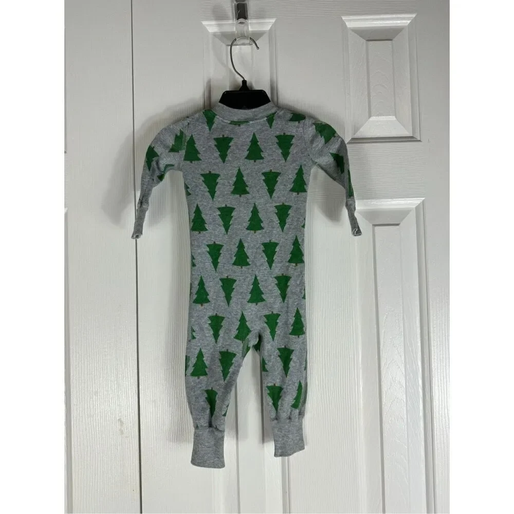 Hanna Andersson Childs Christmas Romper Size 60 US 3/6m